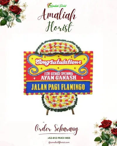 Bunga Papan Congratulation di Sawarna